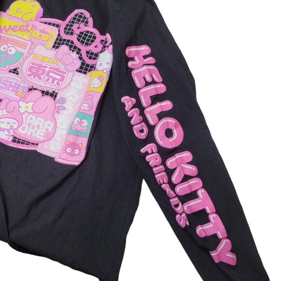 Sanrio Hello Kitty Women's Black Long Sleeve T-shirt Size M - Picture 4 of 6